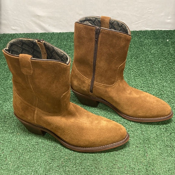 Men's Dingo Bucktown Western Boot Tan Leather Size 8D. (OKPM-09-008) - Picture 1 of 11